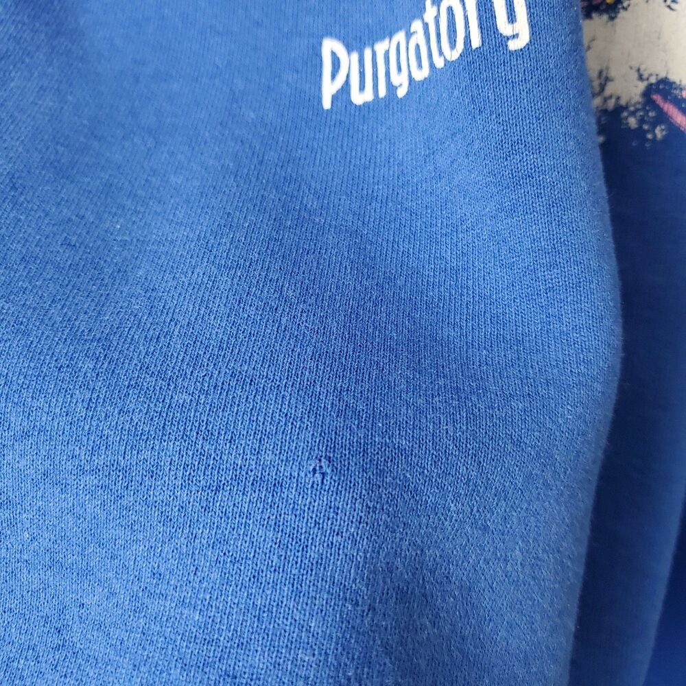 Fruit Of The Loom Blue Colorado Purgatory Double Sided Graphic Sweatshirt XL VTG - Picture 6 of 10